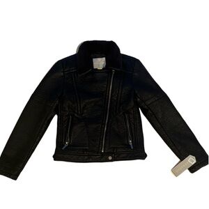 NWT Girls Bernardo faux-leather jackets